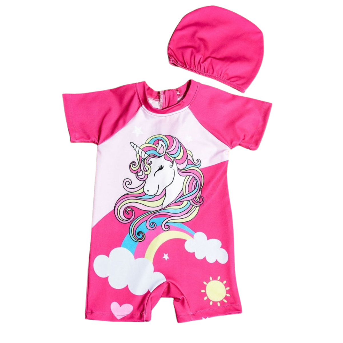 Einhorn Ganzkörper-Badeanzug mit UV-Schutz – stylisch & sicher durch den Sommer