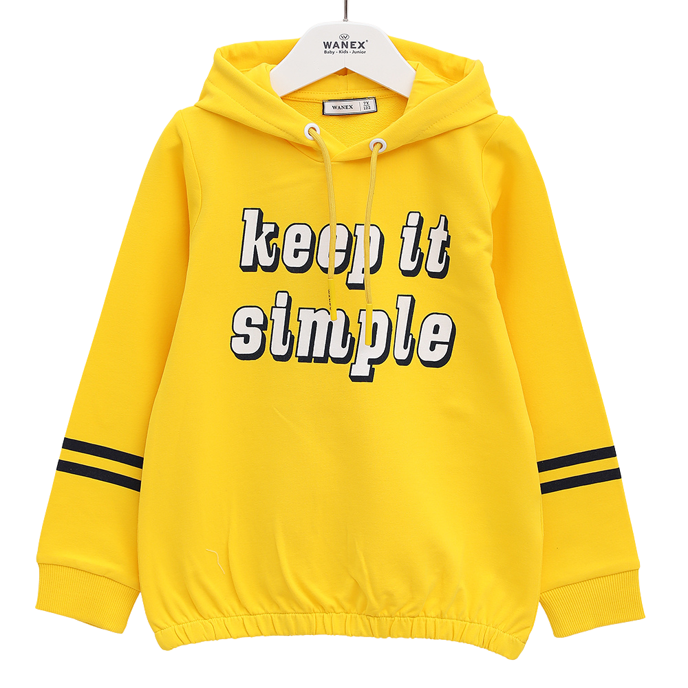 Sweatshirt „Keep it Simple“ – Gelb