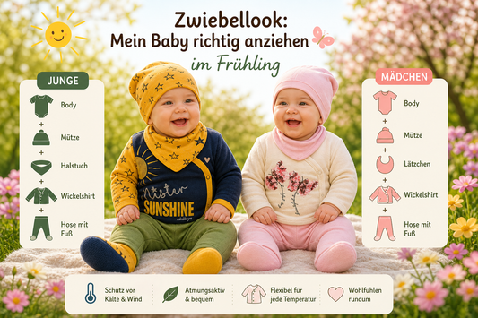 Wie ziehe ich mein Baby im Frühling richtig an?