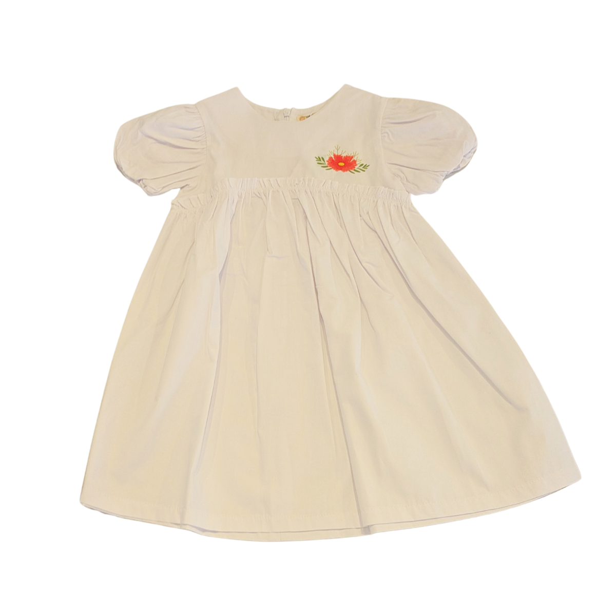 Mädchen Sommerkleid mit Puffärmeln – Größe 2–6 Jahre
