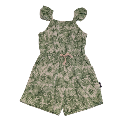Mädchen Sommer Jumpsuit mit Palmenmuster
