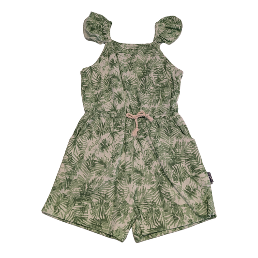 Mädchen Sommer Jumpsuit mit Palmenmuster