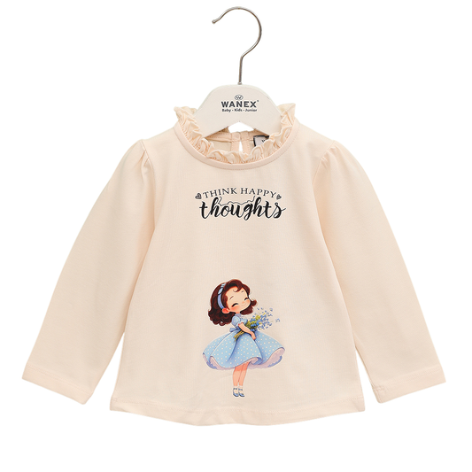 Mädchen Langarmshirt – verspielte Motive & zarte Farben