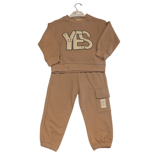 Kinder Jogginganzug Set „YES“ – Cozy Style für kleine Entdecker