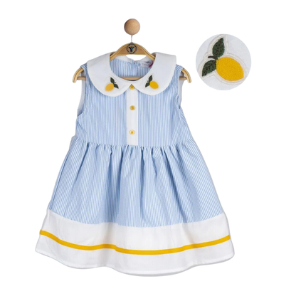 Mädchenkleid mit Zitronen-Detail – sommerlich & mit italienischem Flair