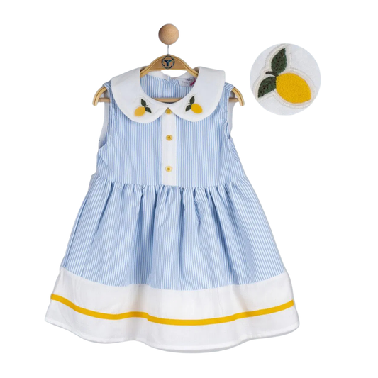 Mädchenkleid mit Zitronen-Detail – sommerlich & mit italienischem Flair