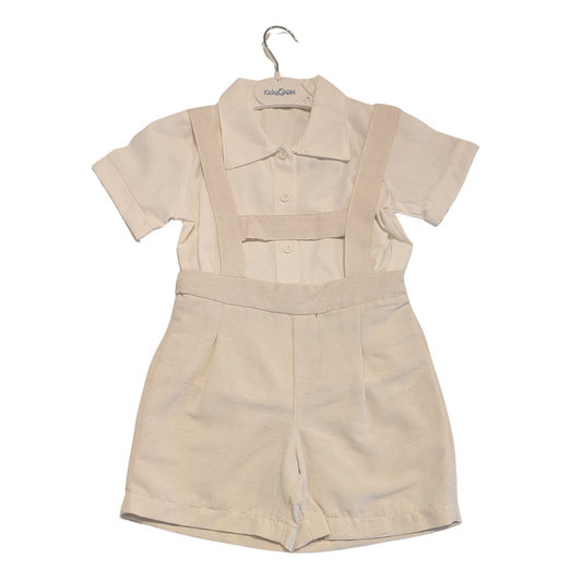 Festliches Kinder Set – Hemd & Shorts mit Hosenträgern