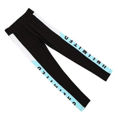Mädchen Leggings „Unlimited“ in Rosa oder Blau – sportlich, stylisch & bequem