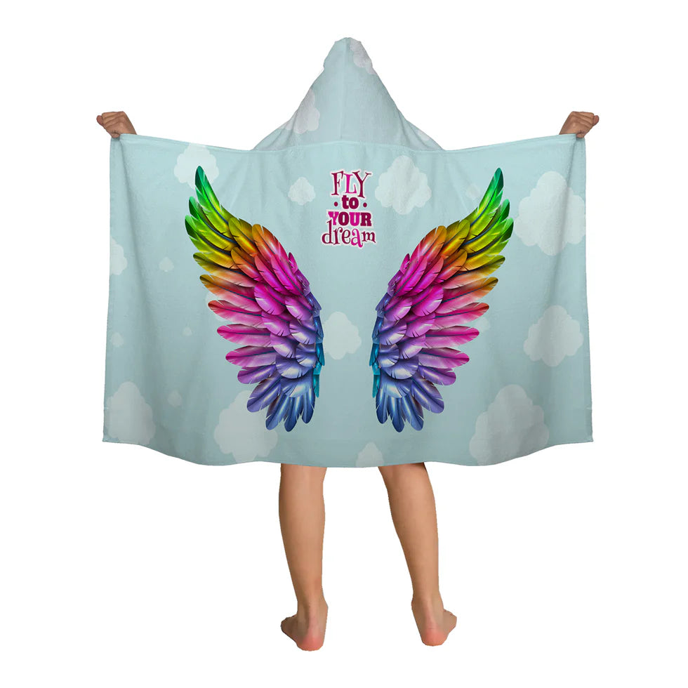 Kinder Badeponcho & Strandtuch 70 × 140 cm – für große Träumer bis 10 Jahre